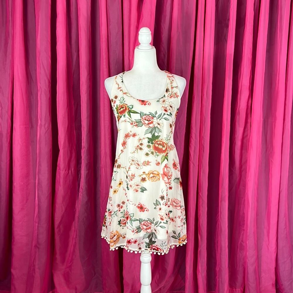 Double Zero floral and crochet dress, size med